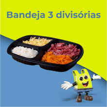 Carregar imagem no visualizador da galeria, Bandeja 3 Divisórias - 550ml