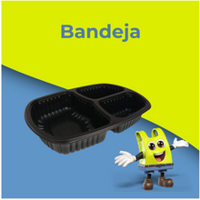 Carregar imagem no visualizador da galeria, Bandeja G331 Refeição 3 Divisões 850ml