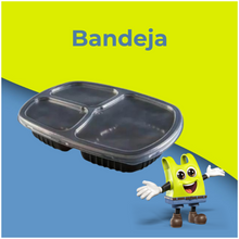 Carregar imagem no visualizador da galeria, Bandeja G331 Refeição 3 Divisões 850ml
