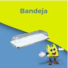 Carregar imagem no visualizador da galeria, BANDEJA G63 FATIA RETANG MEDIA C/100UND